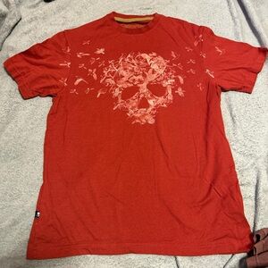 Men's Red Skull Graphic Tee